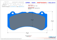 Thumbnail for Cobalt Corvette C7 Z07 (Z07 Carbon Ceramic Brakes w- Iron Disc) Brake Pads (Front) - Competition Motorsport