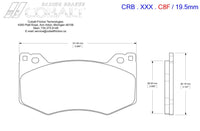 Thumbnail for Cobalt Corvette C8 Brake Pads (Front) - Competition Motorsport