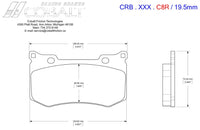 Thumbnail for Cobalt Corvette C8 Brake Pads (Rear) - Competition Motorsport