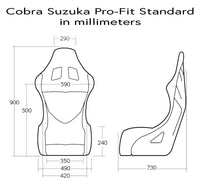 Thumbnail for Cobra Suzuka Pro-Fit Racing Seat - Competition Motorsport