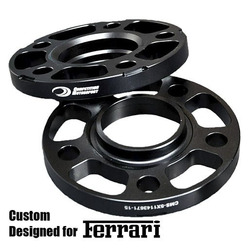 Ferrari 7075-T6 Racing Wheel Spacers 5x114.3 (fits 14x1.5 Lug Bolts) - Competition Motorsport