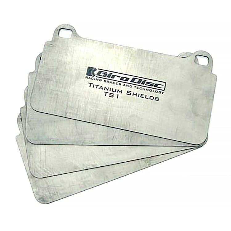 Girodisc Titanium Brake Pad Shields for Porsche 991, 992, GT4 Front - Competition Motorsport