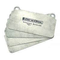 Thumbnail for Girodisc Titanium Brake Pad Shields for Porsche 991, 992, GT4 Front - Competition Motorsport