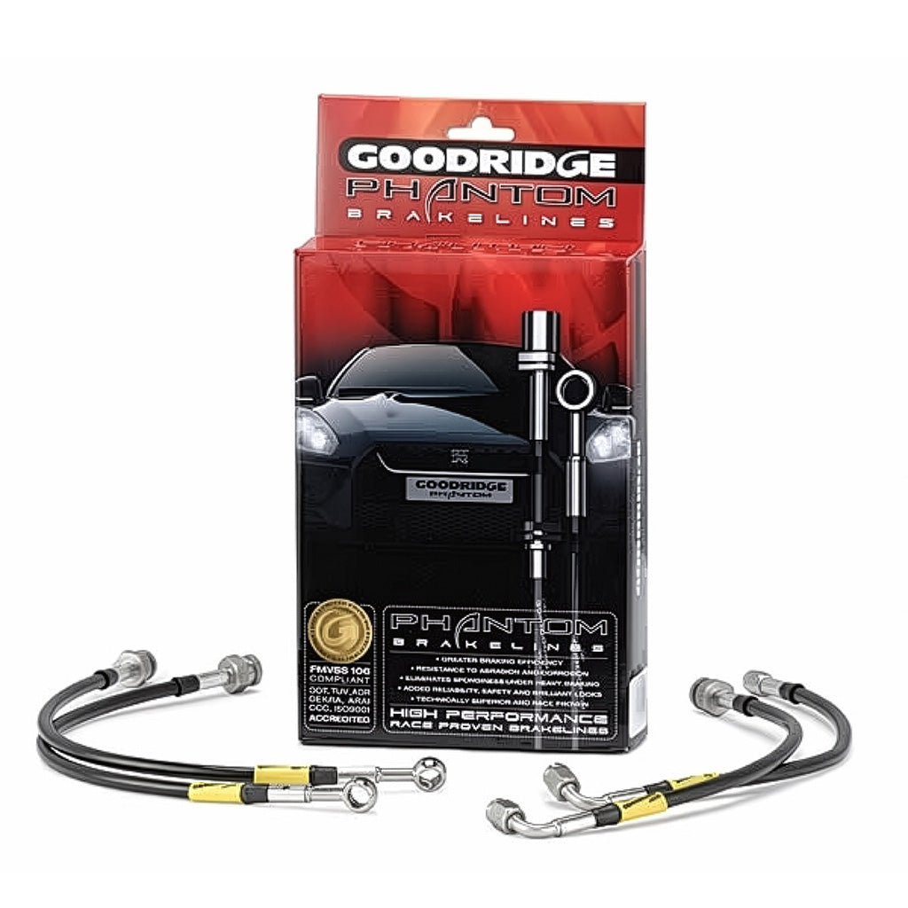 Goodridge Phantom brake lines packaging with brake lines displayed in front