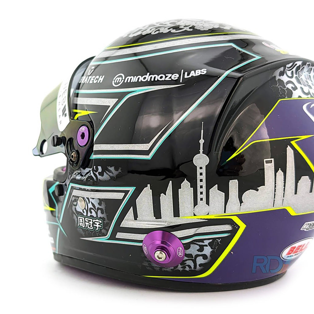 Bell HP77 Guanyu Zhou 1:2 Scale F1 Mini Helmet | Kick Sauber 2024 Season