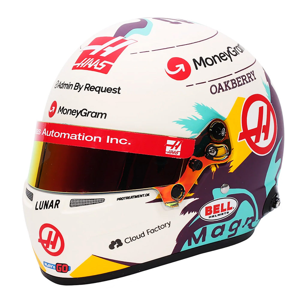 Bell Kevin Magnussen Haas F1 2024 Mini Helmet – 1:2 scale collectible