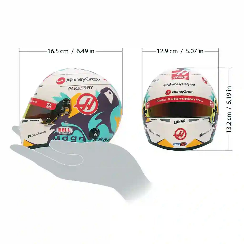 Bell HP77 Kevin Magnussen 1:2 Scale F1 Mini Helmet
