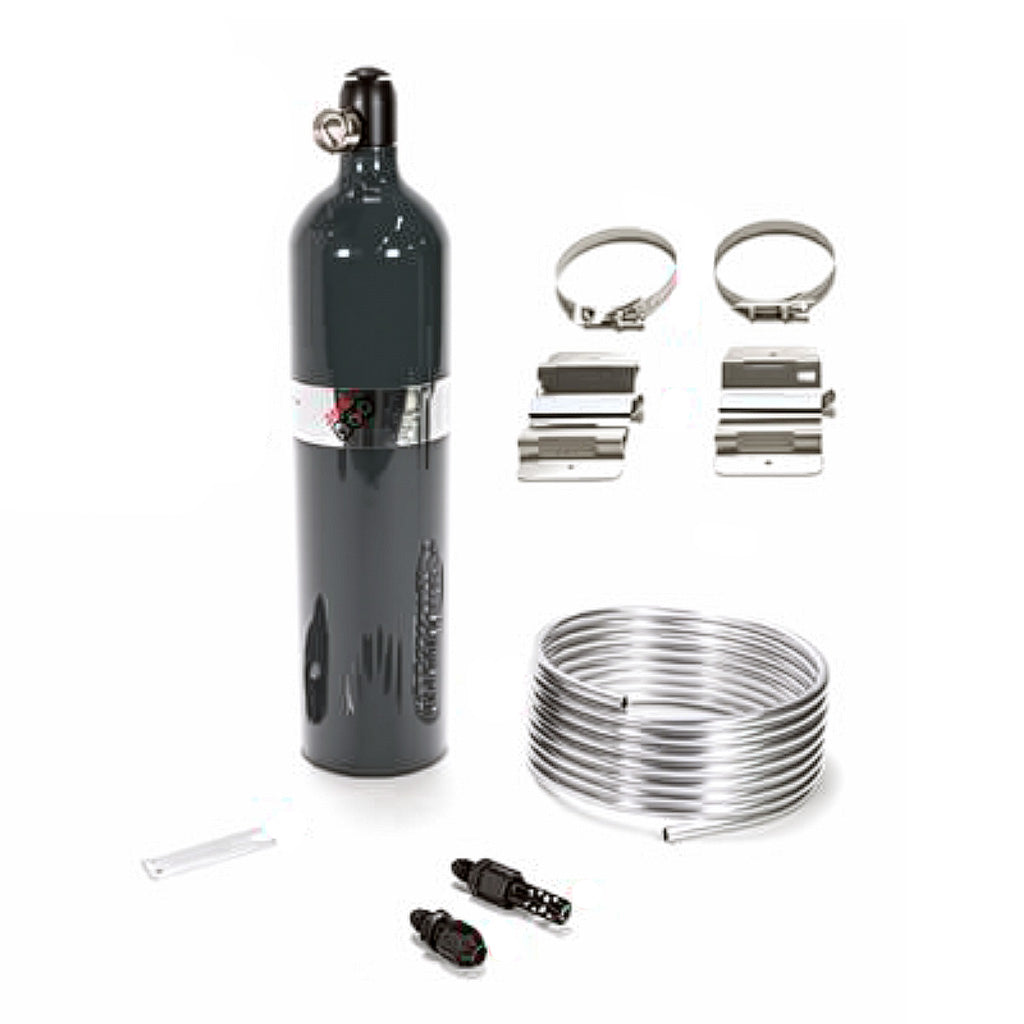 Lifeline 5lbs SFI 17.1 automatic fire suppression cylinder with aluminum lines and a single nozzle