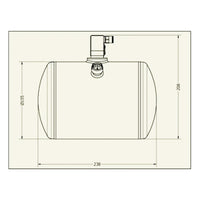 Thumbnail for Lifeline Zero 2020 FIA-approved fire suppression bottle with brackets and straps for motorsport installation
