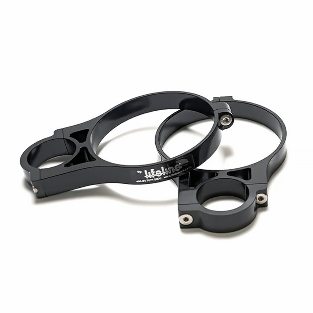SFI 17.3 Sprint Car offset bracket with low-profile 1.375" cage clamp
