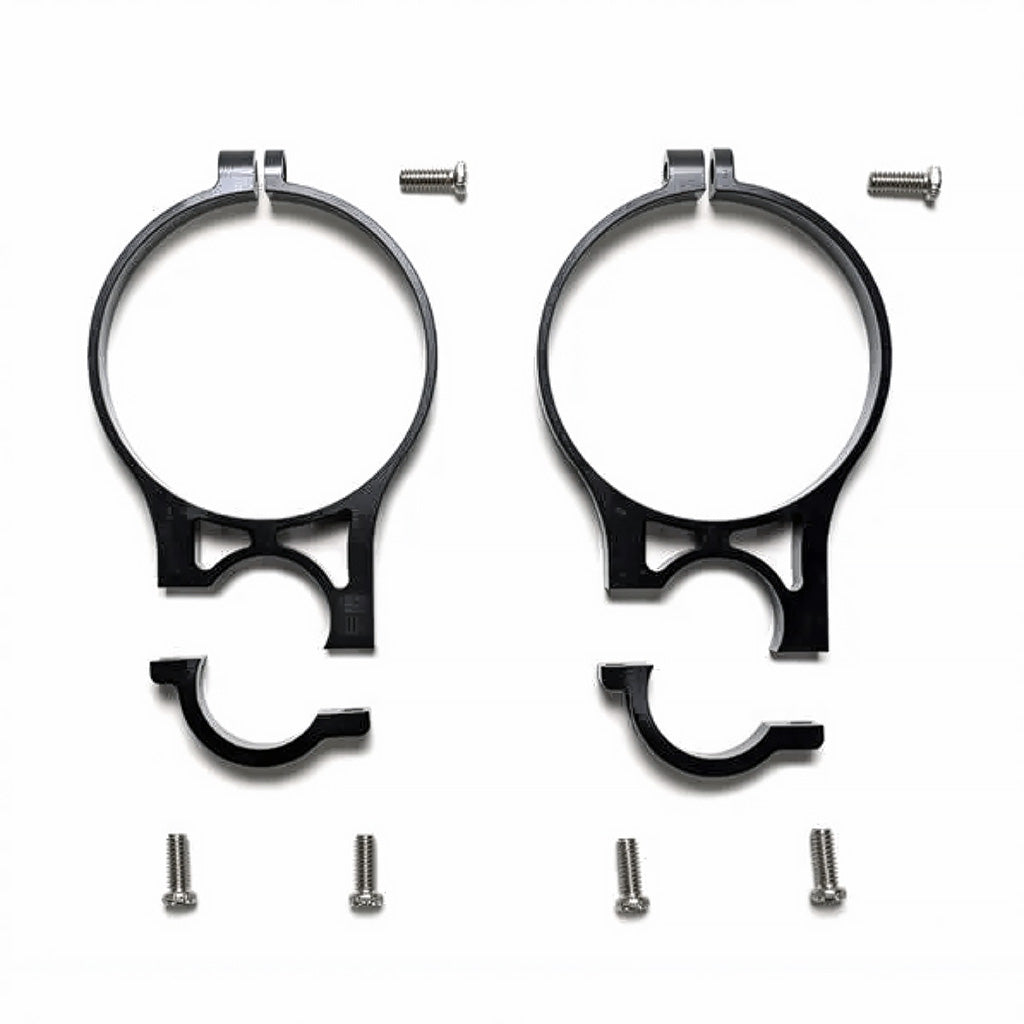Low-profile Sprint Car cage clamp hardware with offset mount