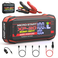 Thumbnail for Micro-Start XP-20 Heavy Duty jump starter with accessories on a white background