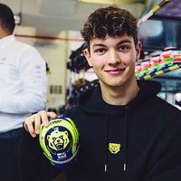 Thumbnail for Bell HP77 Oliver Bearman 1:2 Scale F1 Mini Helmet | Haas 2025 F1 Season