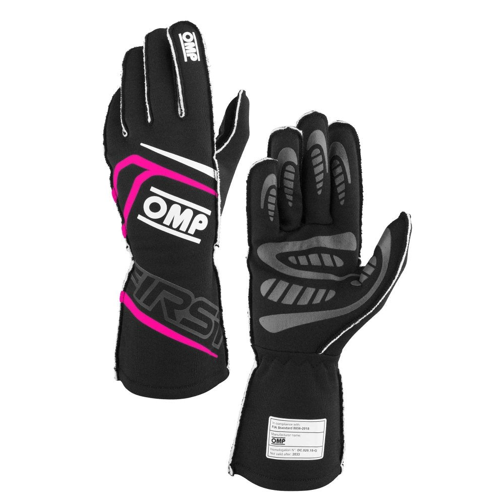 omp-first-nomex-race-gloves-black/pink-sale-image