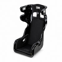Thumbnail for OMP HTE EVO Offroad Racing Seat with black ultra-protective shell, removable neoprene padding, and large shoulder harness slots.