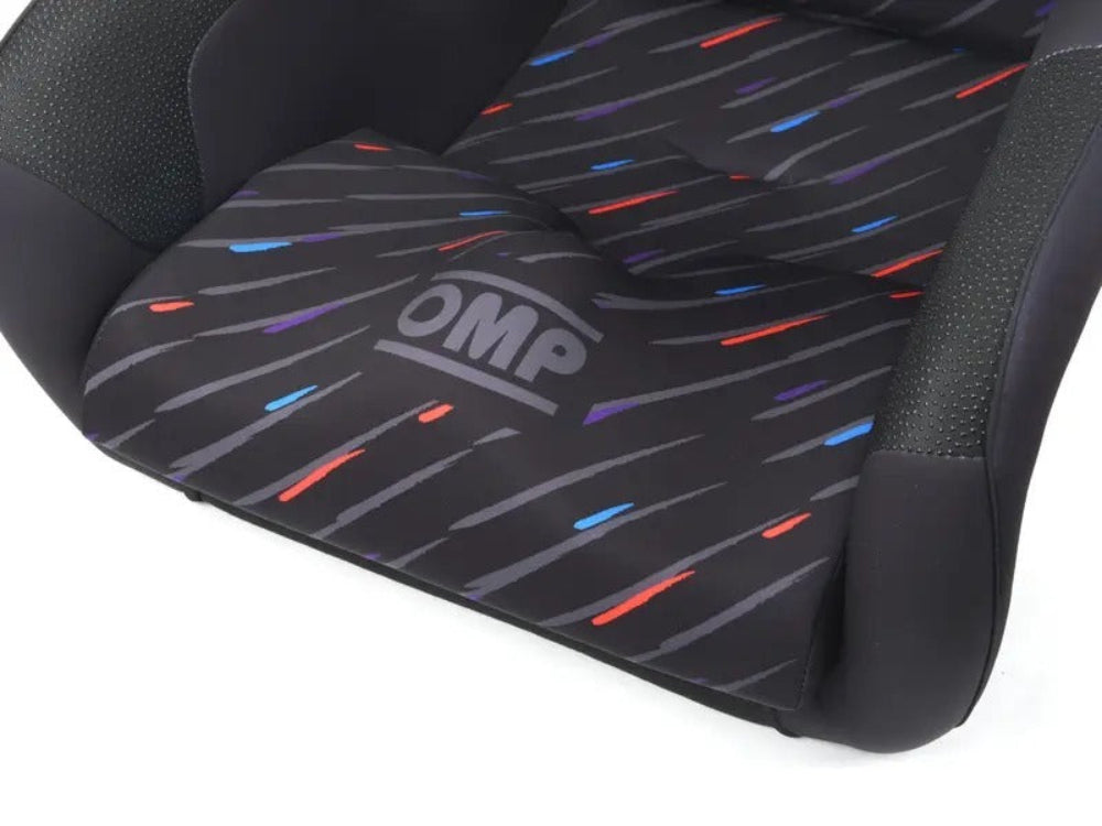 Lower cushion and M Rain patterned upholstery on OMP HTE-R ART seat-image