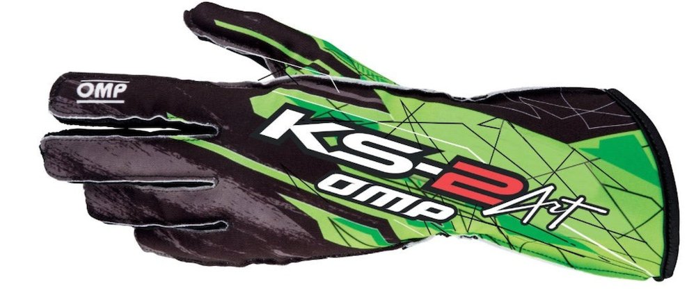 omp-ks-2-art-kart-racing-glove-green/black_image