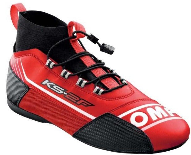 omp-ks-2f-kart-racing-shoe-Red/Black_Image