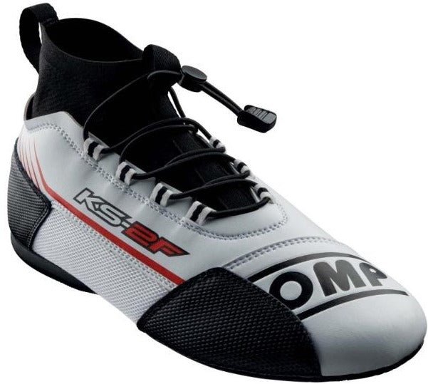 omp-ks-2f-kart-racing-shoe-White/Black_Image