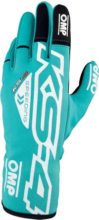 Thumbnail for Mint green OMP KS-4 kart gloves – lightweight racing gloves with modern styling and race-ready comfort