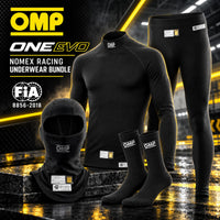 Thumbnail for OMP ONE EVO Nomex racing underwear bundle with shirt, pants, balaclava and socks FIA 8856-2018