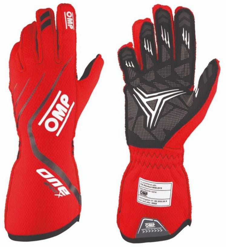 OMP One Evo X Nomex Gloves Red Image