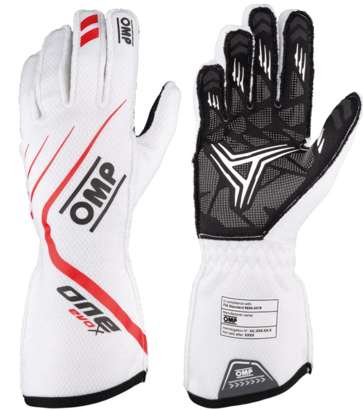 OMP One Evo X Nomex Gloves White Image