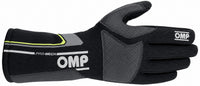 Thumbnail for OMP Pro Mech Evo black Nomex pit crew glove facing right on a white background