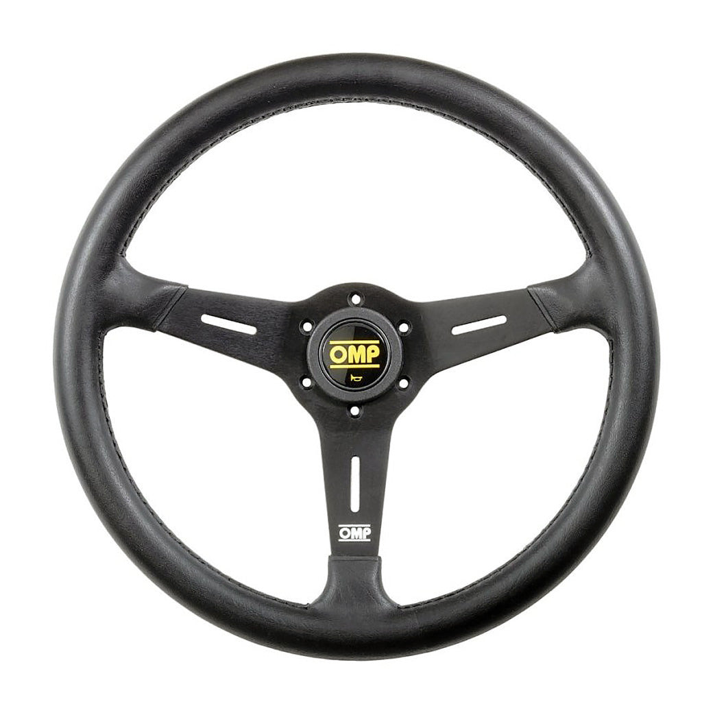 OMP Sand 380mm steering wheel black polyurethane finish