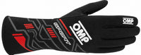 Thumbnail for OMP Sport black and red racing glove facing right on a white background