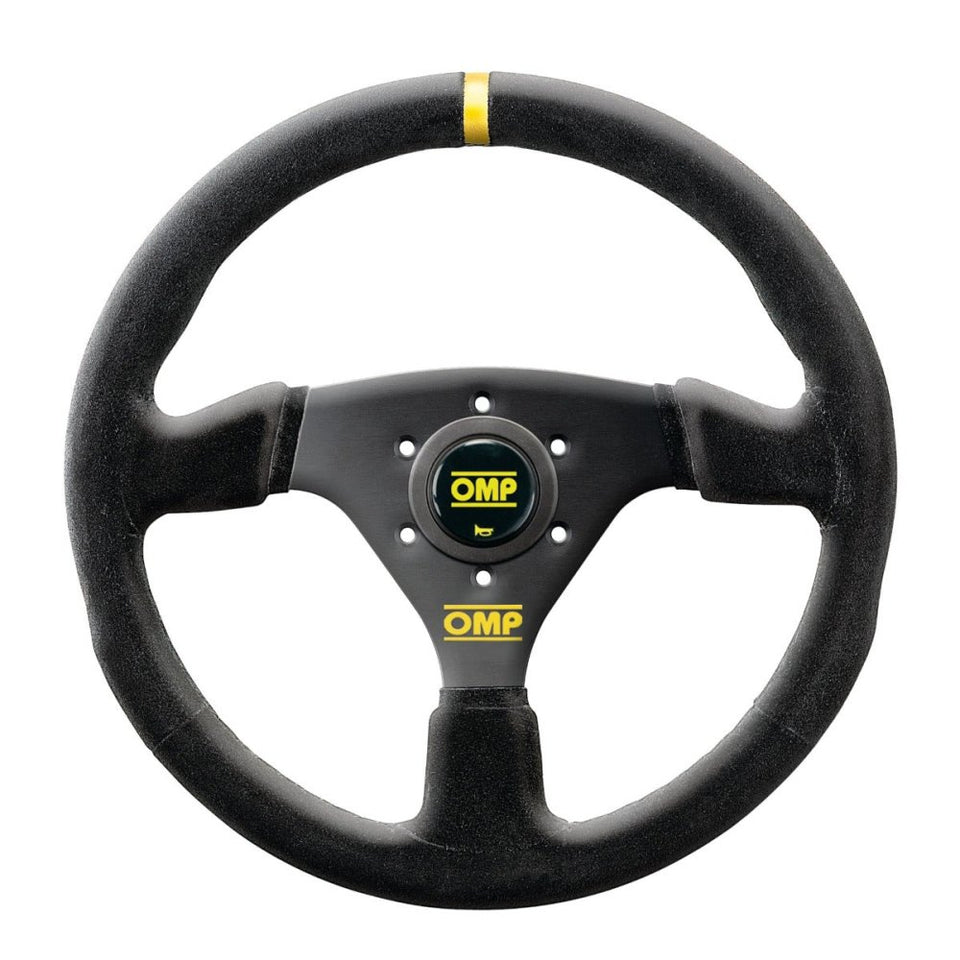 OMP TARGA 330 タルガ ステアリング　スウェード 33パイ OMP Targa 330 Steering Wheel – 330mm Black Suede Flat Racing Wheel