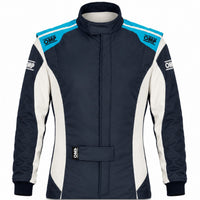 Thumbnail for omp-tecnica-evo-race-suit-blue-white-half-image