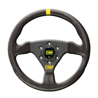 Thumbnail for OMP Trecento Scamosciato Steering Wheel - Competition Motorsport