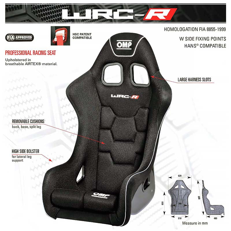 OMP WRC-R Carbon Racing Seat - Competition Motorsport