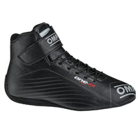 Thumbnail for OMP black racing shoe in a left-facing angled view on a white background