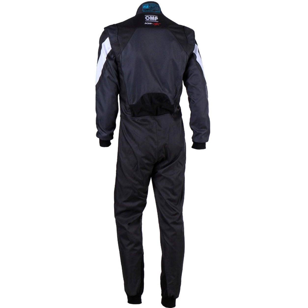 OMP KS-3X Kart Racing Suit in black rear view