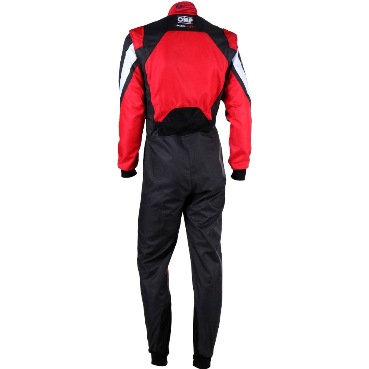 OMP KS-3X Kart Racing Suit in red and black rear view