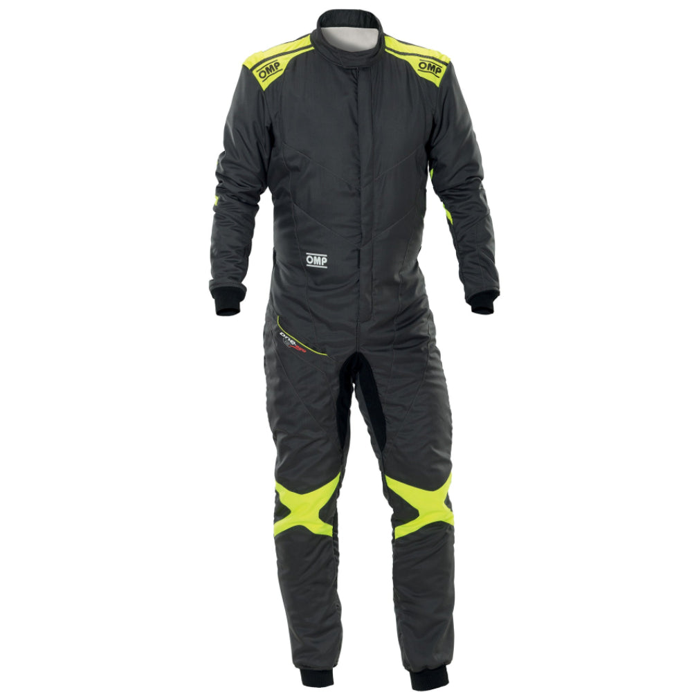 omp one evo air racing suit black fluo yellow image