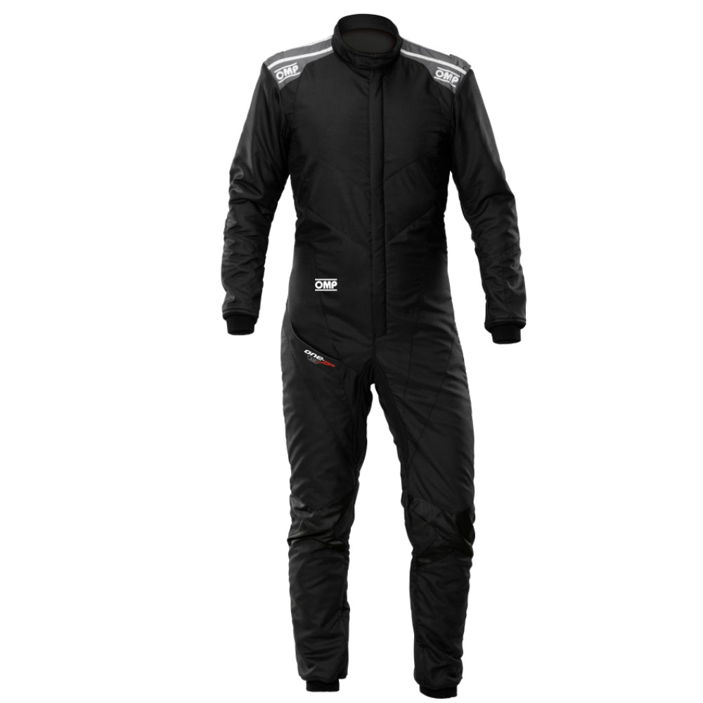 omp one evo air racing suit black grey image