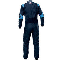 Thumbnail for omp one evo air racing suit navy rear image