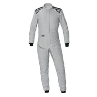 Thumbnail for omp one evo air racing suit silver rear image