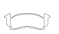 Thumbnail for Pagid 1594 Brake pad Technical drawing of a brake pad with dimensions labeled