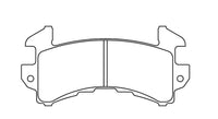 Thumbnail for Technical drawing of a Pagid 1595 brake pad with dimensions labeled