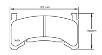 Thumbnail for Pagid Racing Brake Pads No. 1595USA (Front)