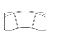 Thumbnail for Pagid 1607 Brake pad Technical drawing of a brake pad with dimensions labeled