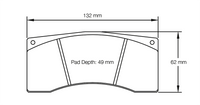 Thumbnail for Pagid Racing Brake Pads No. 8037 (Rear)