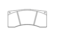Thumbnail for Technical drawing of a Pagid 8037 brake pad with dimensions labeled
