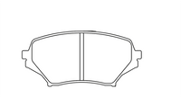 Thumbnail for Technical drawing of a Pagid 8082 brake pad with dimensions labeled