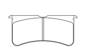 Thumbnail for Technical drawing of a Pagid 8195 brake pad with dimensions labeled