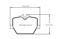 Thumbnail for Pagid Racing Brake Pads No. 8276 (Rear)